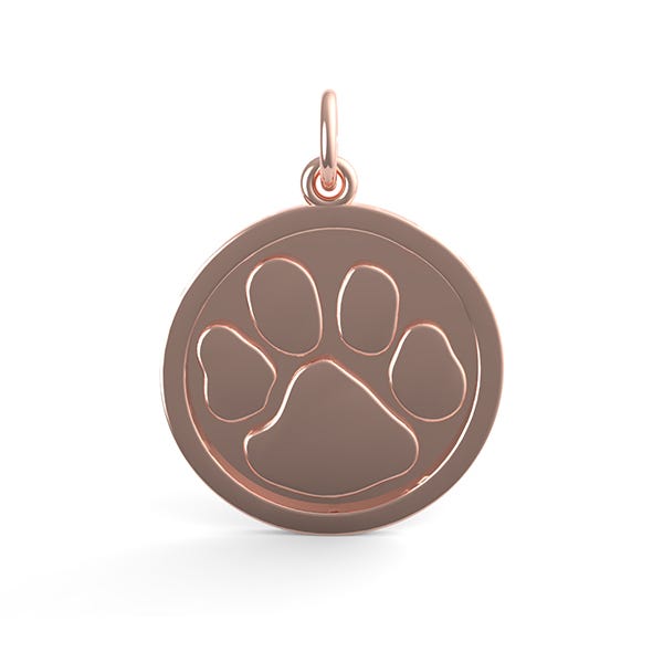 Large Paw Print Charm