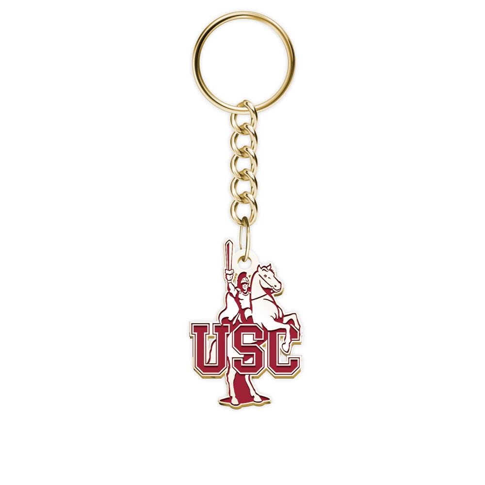 USC Color Enamel TRVLR Key Chain