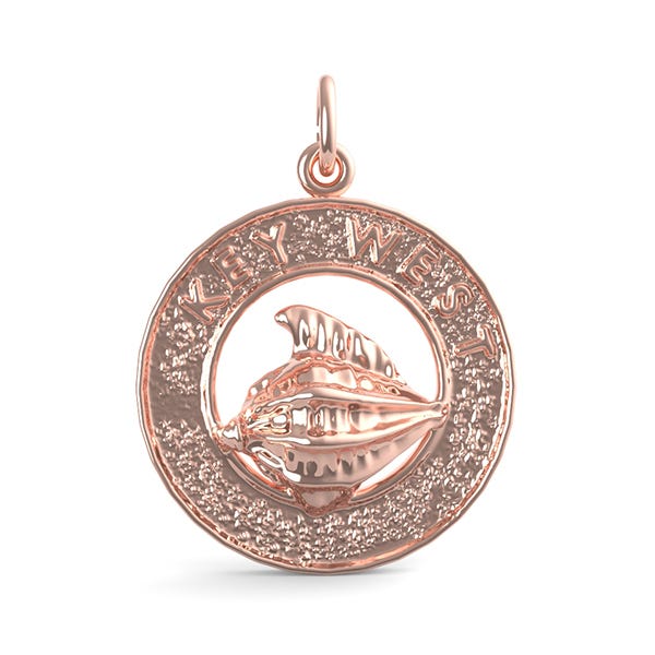 Key West Conch Shell Ring Charm