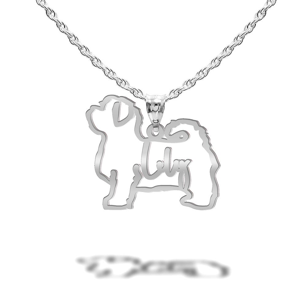 Personalized Dog Breed Silhouette With Name