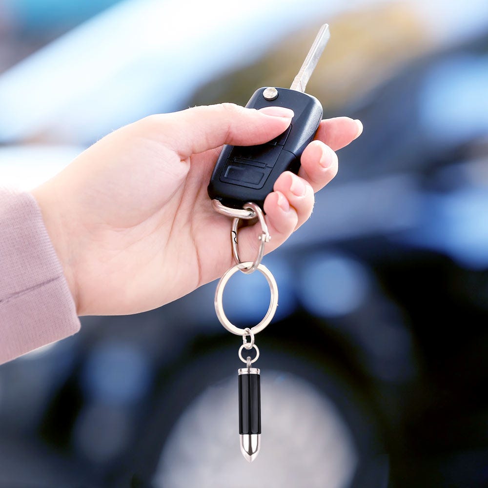 Bullet Shaped Cremation and Ash Vessel Keychain
