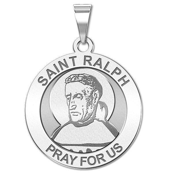 Saint Ralph Round Religious Medal "EXCLUSIVE"