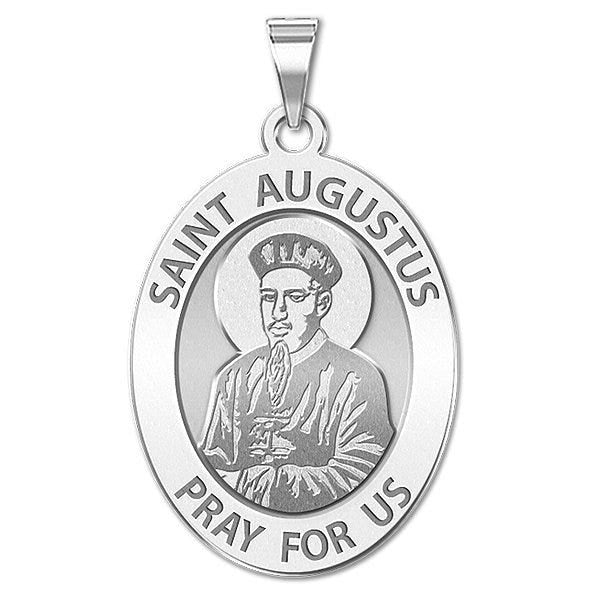 Saint Augustus Oval Religious Medal "EXCLUSIVE"