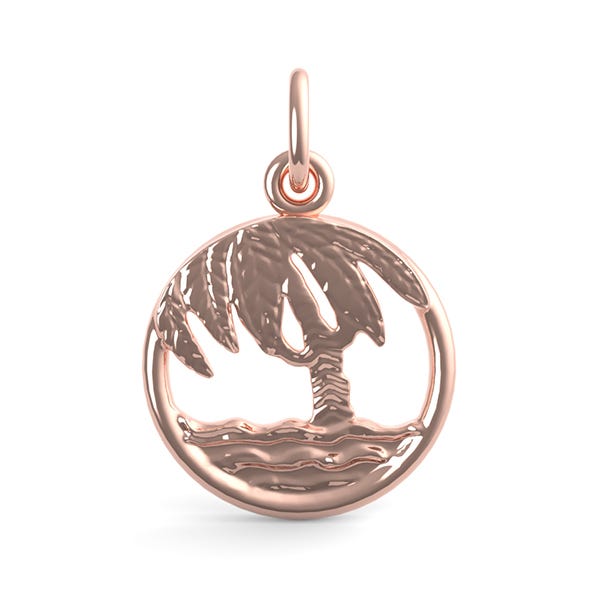 Beach Palm Tree Charm(2343)