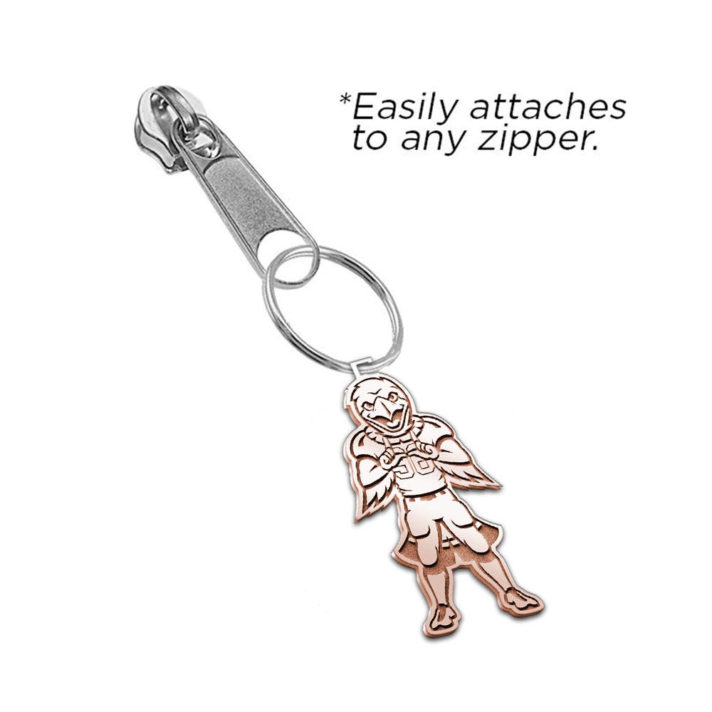 Swoop the Red-Tailed Hawk Zipper Pull