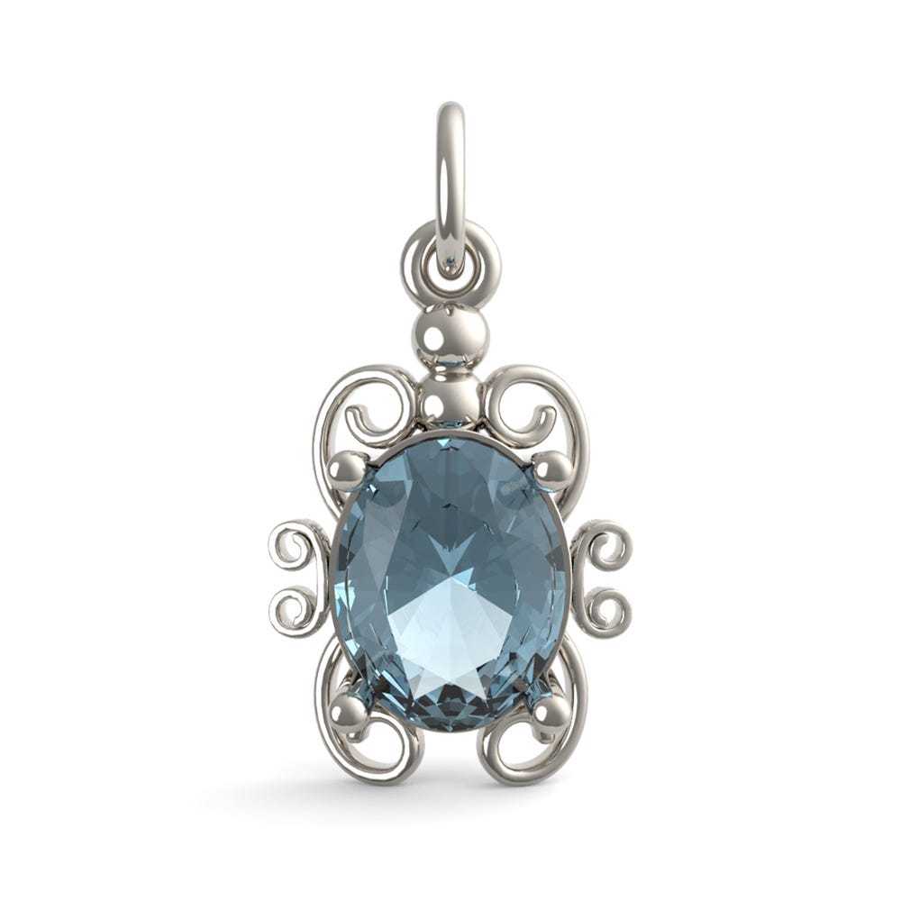 Filigree December Stone Charm(4764-012)
