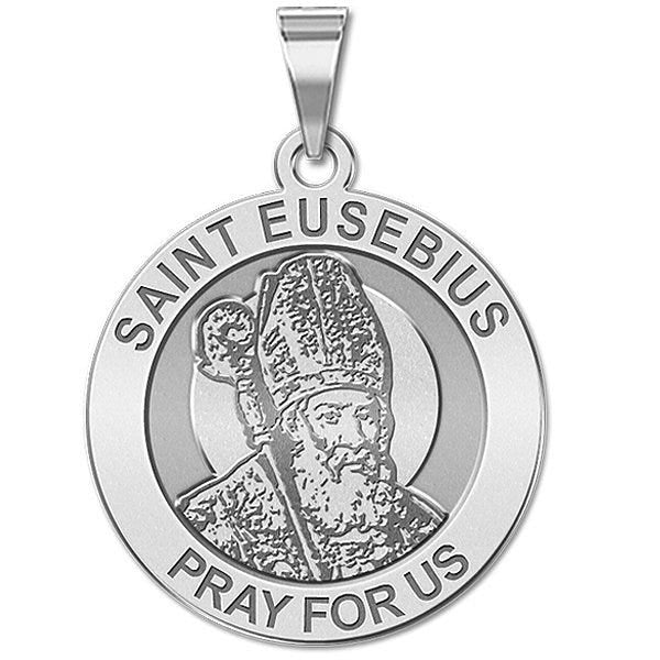 Saint Eusebius Religious Round Medal  "EXCLUSIVE"