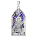 Saint Joan of Arc - Stained Glass Religious Medal