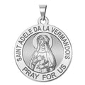 Saint Adele De La Vermandois Round Religous Medal - "EXCLUSIVE"