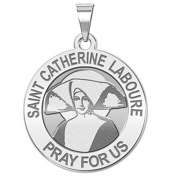 Saint Catherine Laboure Round Religious Medal