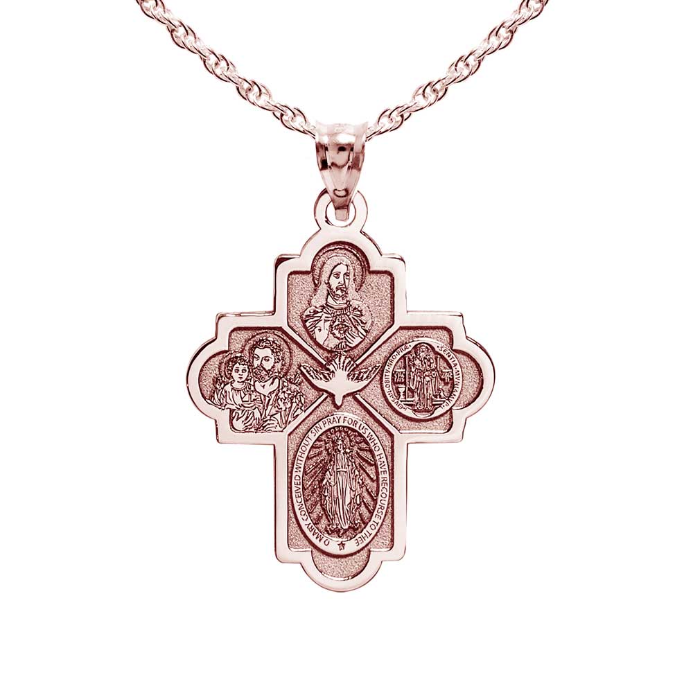 4 Way Cross Religious Medal -"EXCLUSIVE"