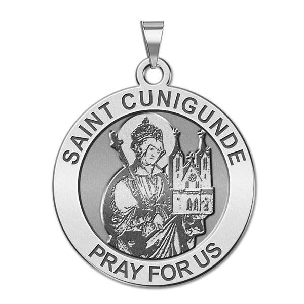 Saint Cunigunde Round Religious Medal "EXCLUSIVE"