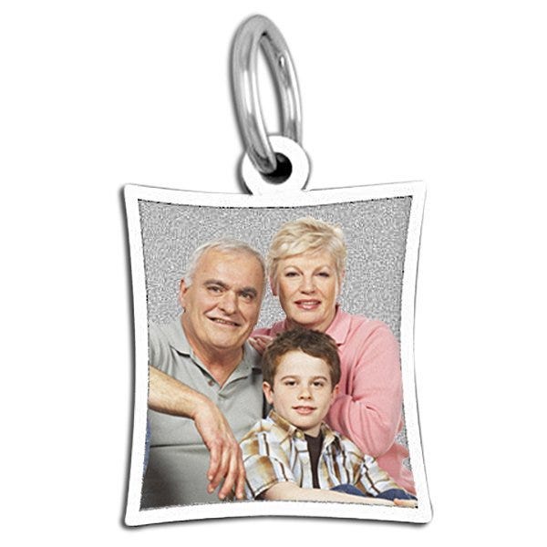 Pet's Curve Rectangle Picture Pendant