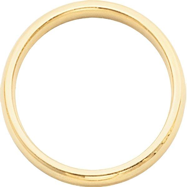14k Yellow Gold 8mm Comfort-Fit Light-Weight Wedding Band