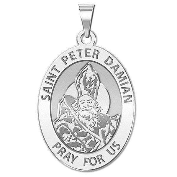 Saint Peter Damian Oval Religious Medal