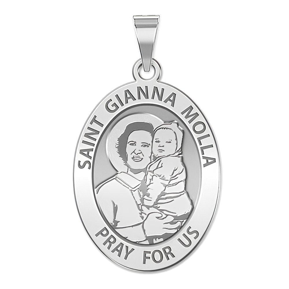 Saint Gianna Beretta Molla Oval Religious Medal