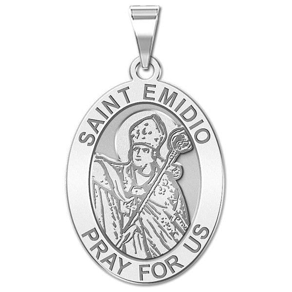 Saint Emidio Oval Religious Medal  "EXCLUSIVE"
