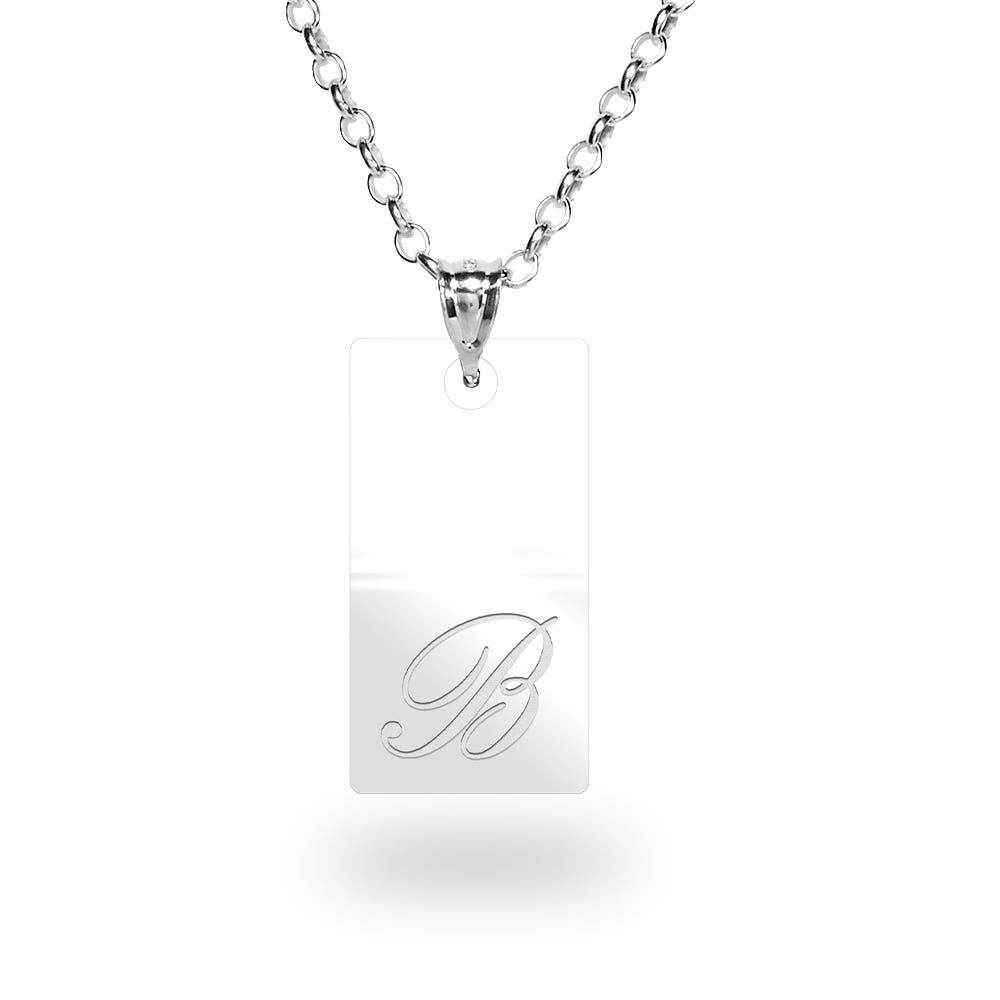 Dainty Initial Tag Necklace