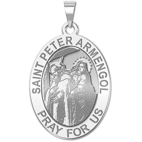 Saint Peter Armengol Oval Religious Medal "EXCLUSIVE"