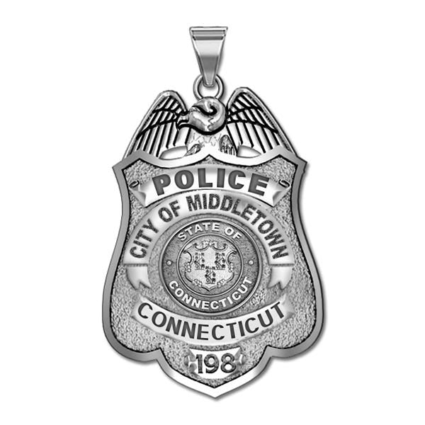 Personalized Connecticut Police Badge with Number & Department