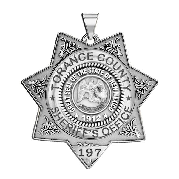 Personalized 7-Point Star New Mexico Sheriff Badge with your Dept, Rank and Number
