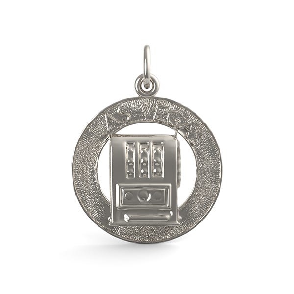 Las Vegas Slot Machine Ring Charm