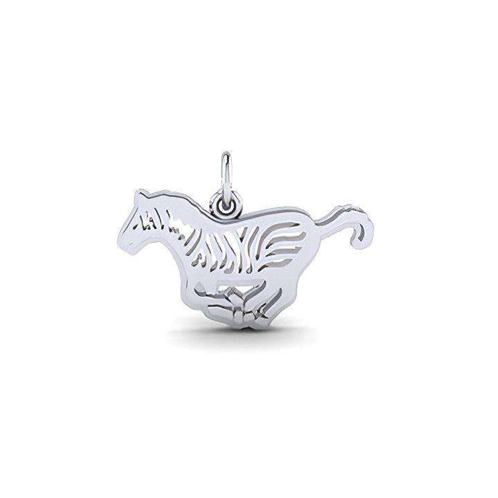 Flat Zebra Charm