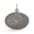 Curling Oval Disc Charm(3403)