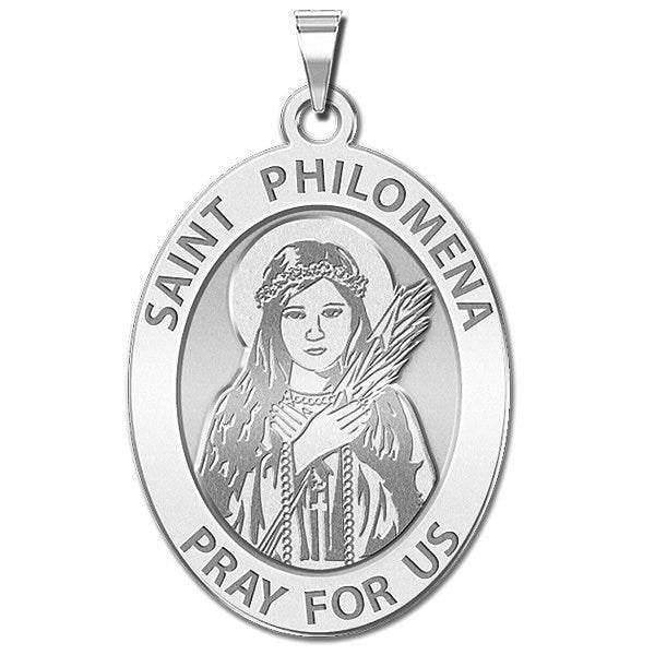 Saint Philomena Oval Religious Medal
