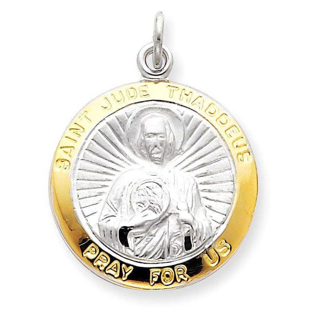Silver Round Saint Jude Medal