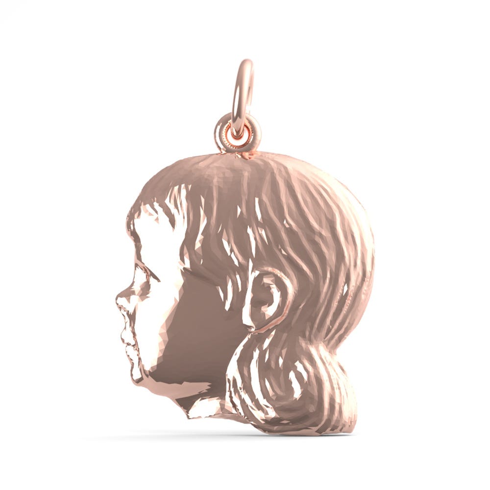 Young Girls Head Charm