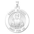 Saint Eligius Round Religious Medal