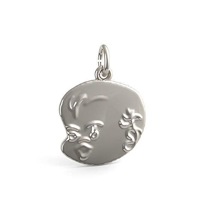 Baby Face Charm (Engravable)