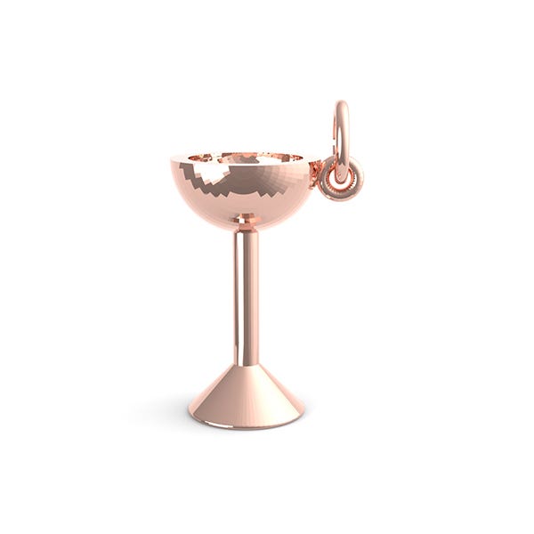 Champagne Glass Charm 0456