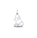 Flat Sitting Dog Charm