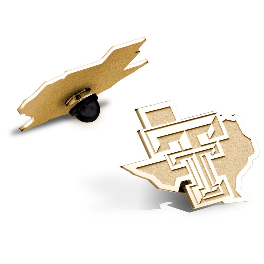 Texas Tech Outline Logo Pin