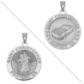 Racing - Saint Christopher Doubledside Sports Religious Medal "EXCLUSIVE"