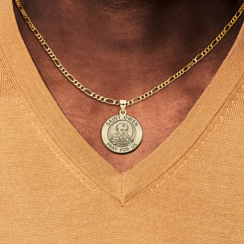 Saint Owen Religious Medal