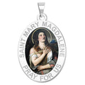 Saint Mary Magdalene Religious Oval Color Medal