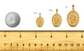 14K Gold Saint Christopher Religious Medal