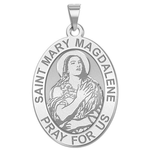 Saint Mary Magdalene Religious Oval Medal