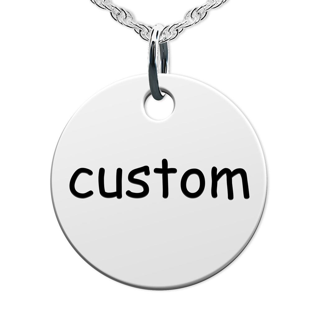 Custom Round Disc Charm
