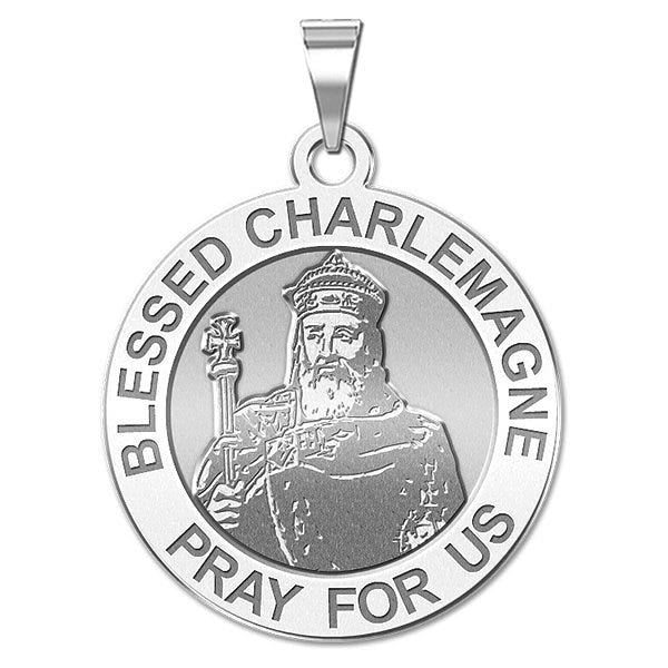 Blessed Charlemagne Round Religious Medal - "EXCLUSIVE"