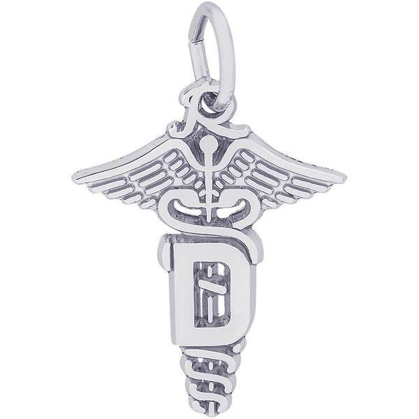 Dental Caduceus Engravable