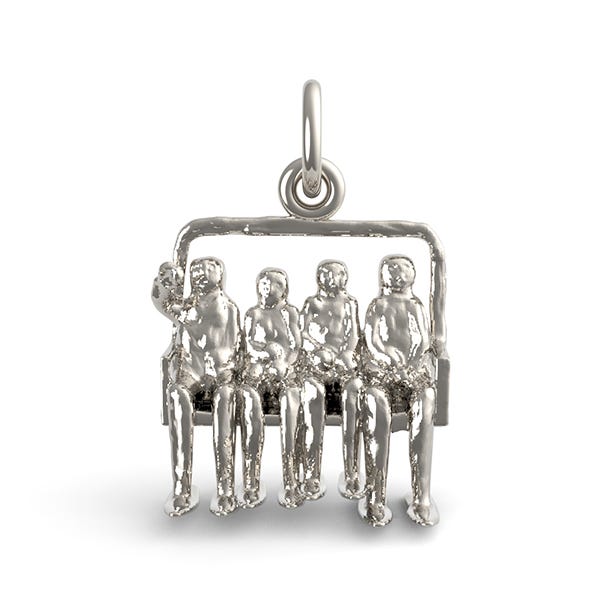 Quadchair Ski Lift Charm