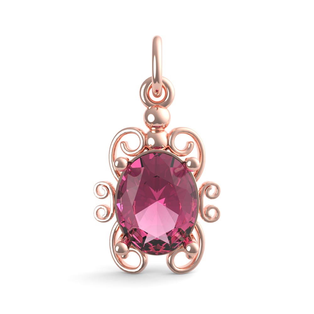 Filigree July Stone Charm(4764-007)