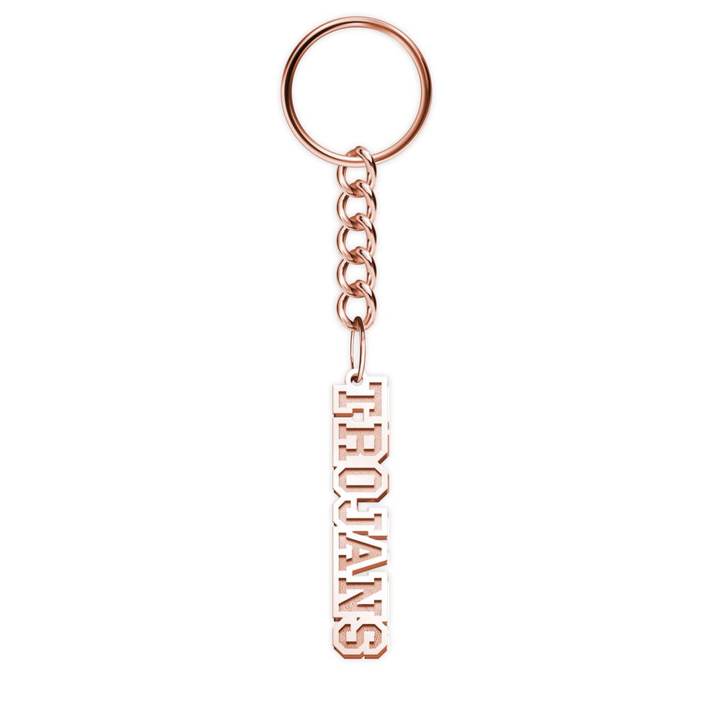 USC Block Trojans Key Chain