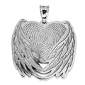 Custom Fingerprint Angel Wing Pendant