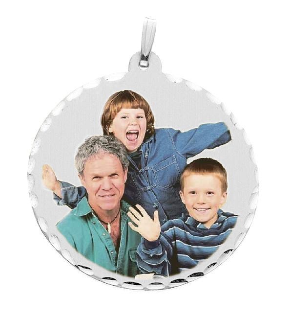 38 mm Large Round Photo Pendant