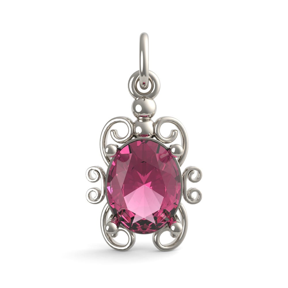 Filigree July Stone Charm(4764-007)